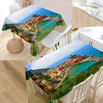 

Manarola Custom Table Cloth Oxford Print Rectangular Waterproof Oilproof Table Cover Square Wedding Party Tablecloth