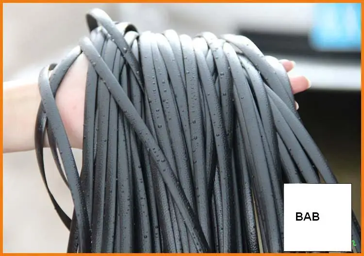 Черный плоский Синтетический Плетеный материал из ротанга Пластиковый ротанг