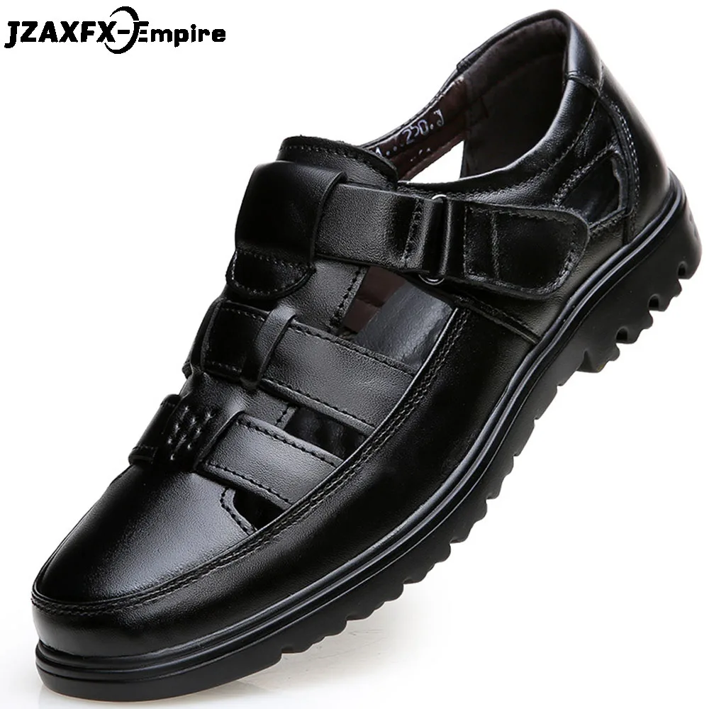 

Men sandals genuine leather sandals Men outdoor casual shoes Breathable Fisherman Shoes men Beach shoes