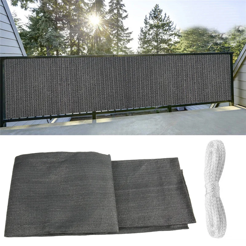 HDPE Anti-UV parasol neto balcón Pantalla de privacidad con Grommet protección segura para niños jardín protector solar sombra velas redes HDPE Anti-UV parasol neto balcón Pantalla de privacidad con Grommet protección segura para niños jardín protector solar sombra velas redes
