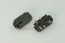 1000pcs Phone jack 2 5mm 5 pin for 4 poles stereo headphone plug SMD type reflow solderable with locators DC30V 0 5A Rohs New