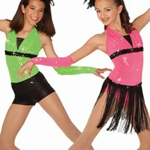 Гимнастический купальник балет юбка-пачка Justaucorps женский костюм для танцев профессионального джазовая одежда южноамериканские костюмы Костюмы кисточкой