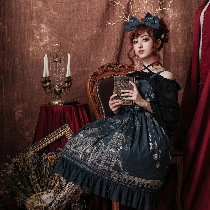 

Lolita Dark Goth Original Dress Summer