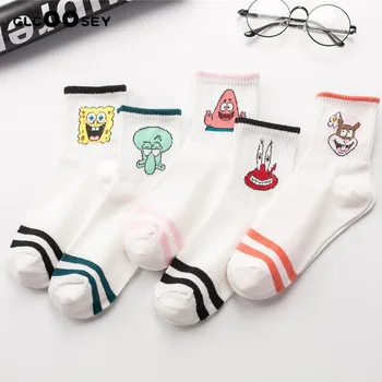 

Cartoon Character Cute Short Socks Women Harajuku Cute Fashion Patterend Ankle Socks Hipster Skatebord Ankle Funny Socks Female