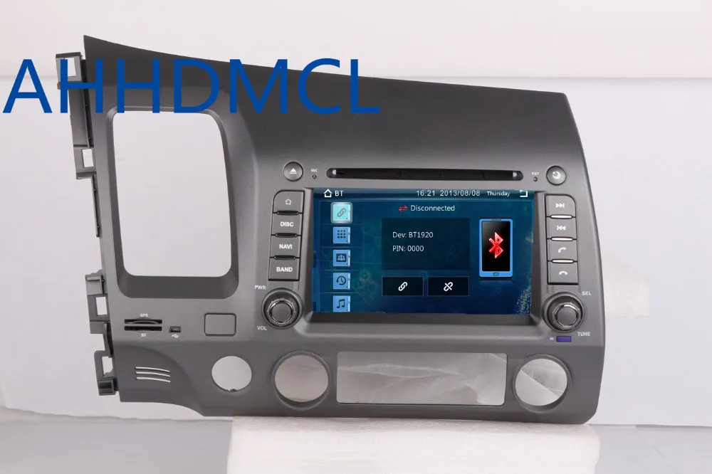 Best AHHDMCL Car Multimedia Player Stereo Audio Radio DVD Navigation For Civic 2006 2007 2008 2009 2010 2011 Left Hand Drive 4