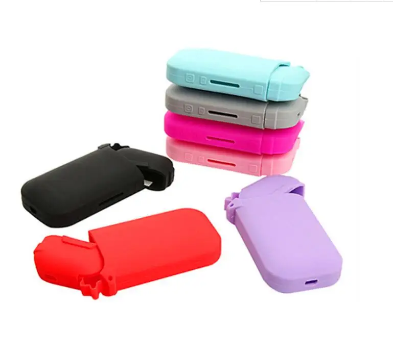 

6 Colors Red/Yellow/Black/Pink/Clear Silicone Case for IQOS Pocket Charge Anti Scratch Cover Protective Case