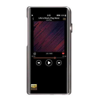 SHANLING M5s Портативный Hifi Цифровой музыкальный Mp3 плеер Bluetooth Hi res Lossless плеер с ЦАП Mp3 Flac DSD256 Mp 3 - Цвет: Titanium Gold