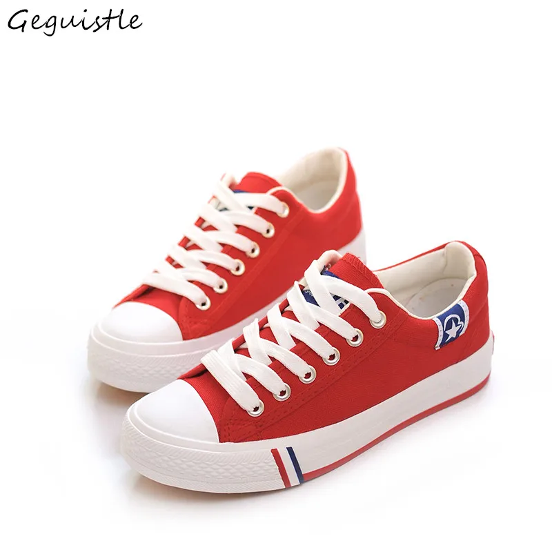 Women Fashion Classic Canvas Shoes Women Summer Breathable Lace Up