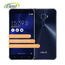 Original ASUS teléfono móvil Zenfone 3 ZE552KL 5,5 pulgadas Snapdragon 625 Octa core RAM 4GB ROM de 64G 16.0MP Cámara Android Teléfono Móvil(China)