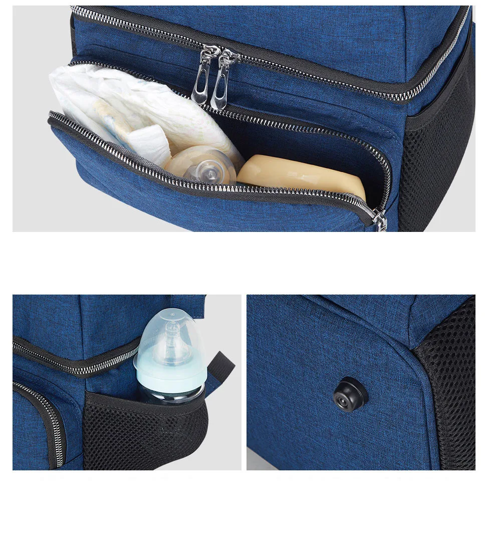 Модный подгузник для беременных, брендовая Большая вместительная Детская сумка для мам, Теплоизоляционный дорожный рюкзак для ухода за ребенком