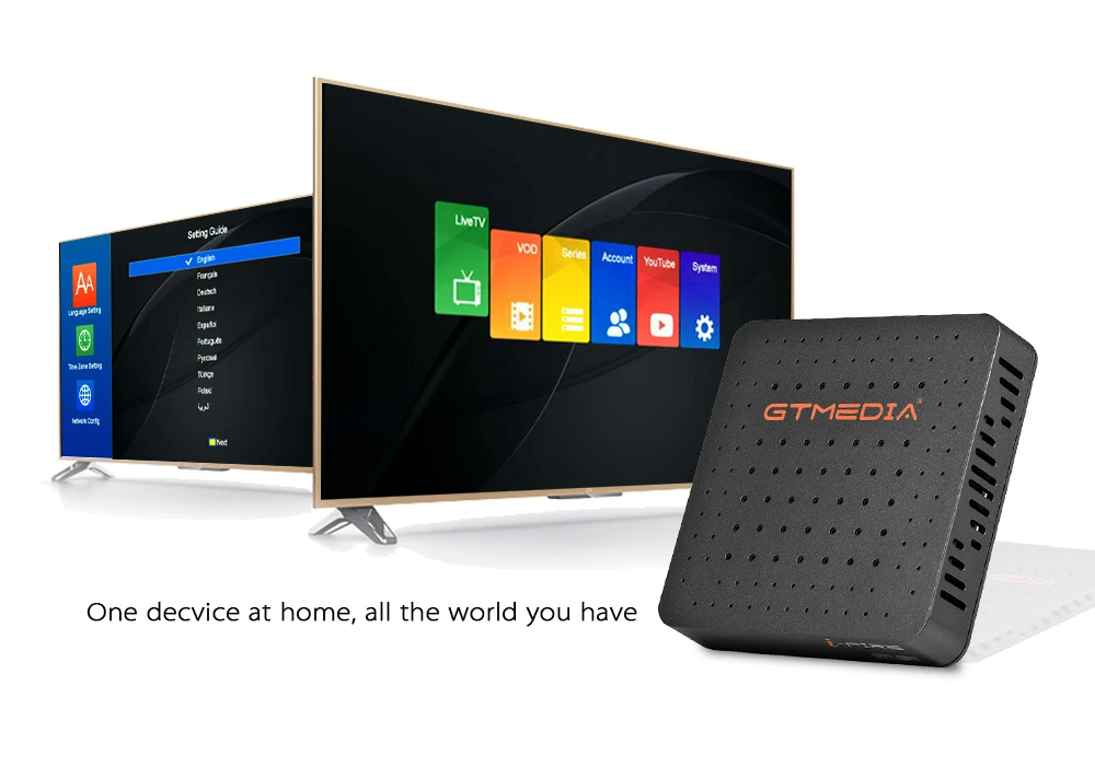 Новое поступление ТВ приставка GTmedia IFIRE 4K HDR STB Box Ultra HD с поддержкой Xtream IP TV Youtube