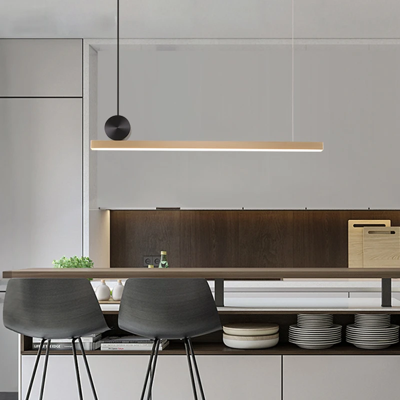 Nordic Lamp Led Hanging Light Bar Modern Long Pendant Lights Dinning Room Island Table Kitchen Decor Design Lighting Suspension Pendant Lights Aliexpress