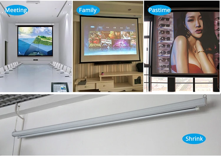 Thinyou проекционный экран 60 дюймов 16:9 матовый белый ткань стекловолокно моторизованный проектор электрический экран с пультом дистанционного управления