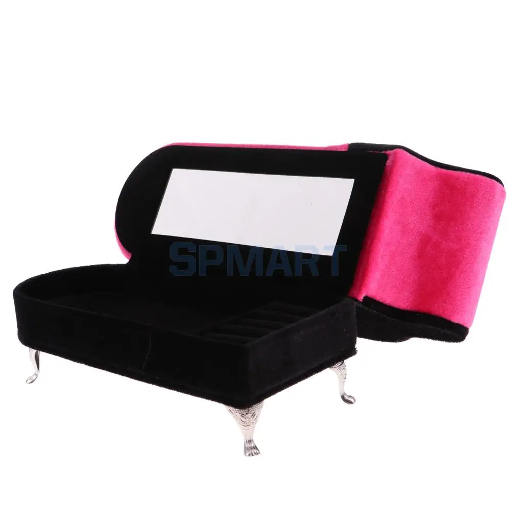 Us 21 33 Magideal 1 6 Modern Style Rosy Chaise Lounge Recliner Long Sofa Chair For Dollhouse Living Room Bedroom Furniture Model Toy In