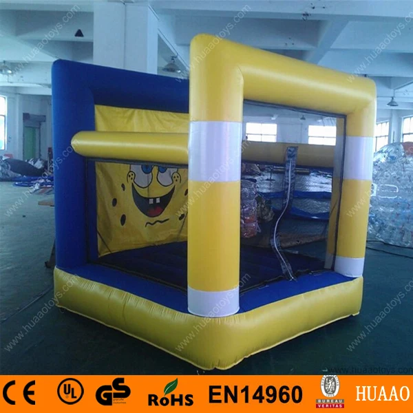 

Free shipping Sponge bob inflatable mini bouncer playground with free CE/UL blower