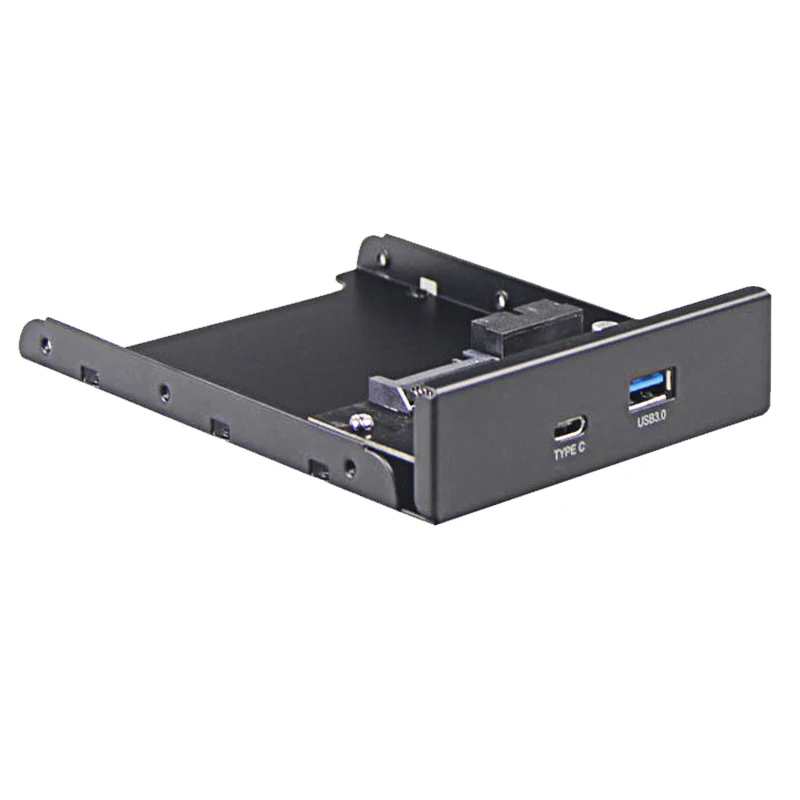 Внутренний USB 3,1 Gen 1 type C+ USB 3,0 порт концентратор Передняя панель w/20 pin удлинитель для настольного ПК чехол 3," Floppy Bay Mount