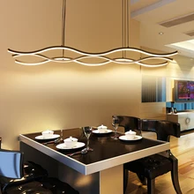 Minimalismo Moderno LLEVADO Lámpara Colgante Para El Comedor Cocina Bar AC85-265V Aluminio Colgantes Accesorios de La Lámpara Pendiente de la Lámpara