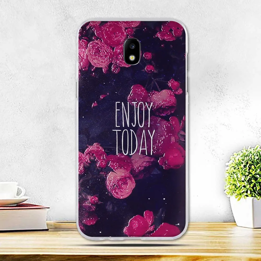 Flower Painted Case For Coque Samsung J5 2017 Case EU Version Case Cover Soft Tpu Fundas 3
