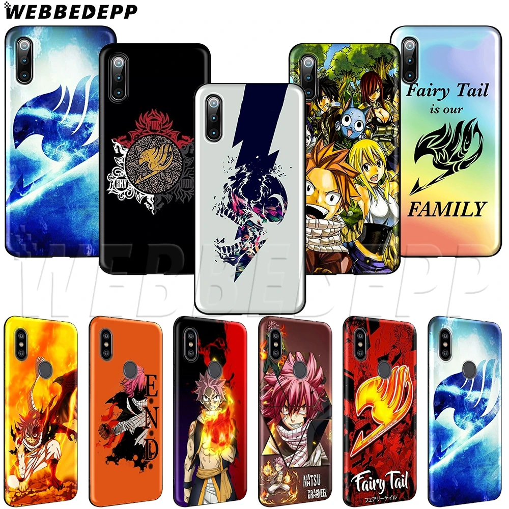 WEBBEDEPP Anime Fairy Tail Soft TPU Case for Xiaomi Redmi Mi Note 8t 10 MAX A1 A2 5X 6X 3 6 8 9 SE F1 Lite | Мобильные телефоны и