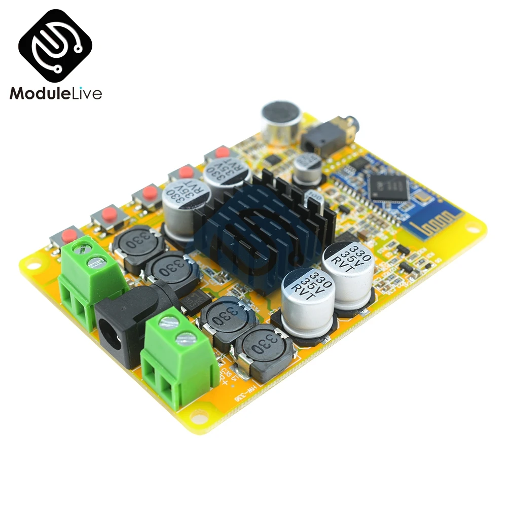 TDA7492 2x50 Вт сборка Bluetooth 4 0 CSR8635 Стерео Усилитель мощности доска 50 + Вт|Детали и