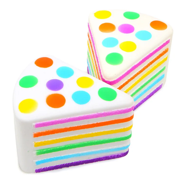 

Kids Multilayer Cake Bread Squishy Toy Colorful Rainbow Toy Slow Rising Squeeze Anti-stress