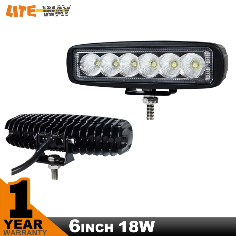 6INCH 18W MINI LED BAR 12V LED WORK LIGHT SPOT FLOOD FOG LAMP FOR OFF ROAD BOAT TRUCK ATV 4x4  LED DRIVING LIGHT