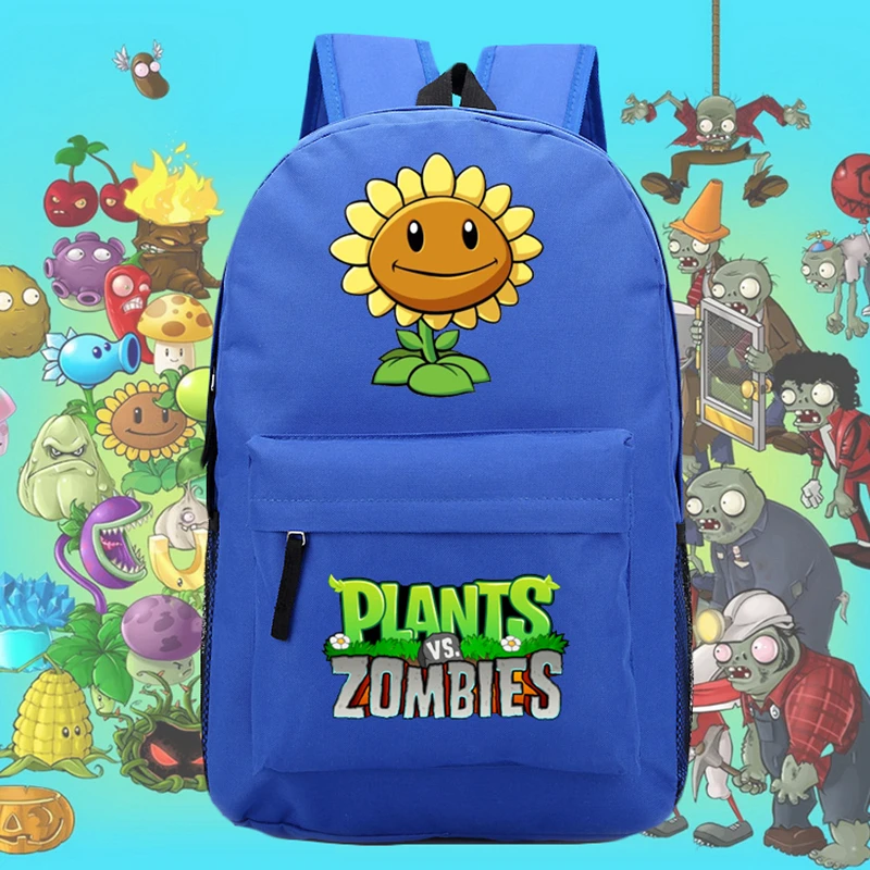 2017 New Game Funny Plants vs Zombies Luminous Printing Mochila Canvas font b laptop b font