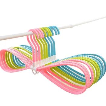 

5pcs/lot Portable Foldable Cloth Hanger Racks Bathroom Rack Traveling Socks Hanger Clothes Indoor Outdoor Laundry Dryer Airer