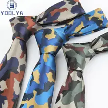 Новые камуфляжные темно-синие узкие жаккардовые галстуки 6 см для мужчин, галстук Corbata Kravat, мужские стильные Узкие галстуки, узкие галстуки