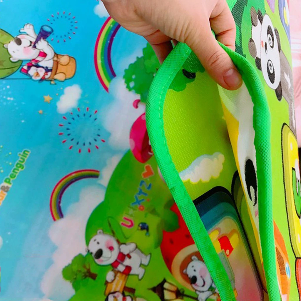 Rug for Children Room Baby Room Double Sides - Round Carpet for Princess Tent - Baby Kids Play Mat