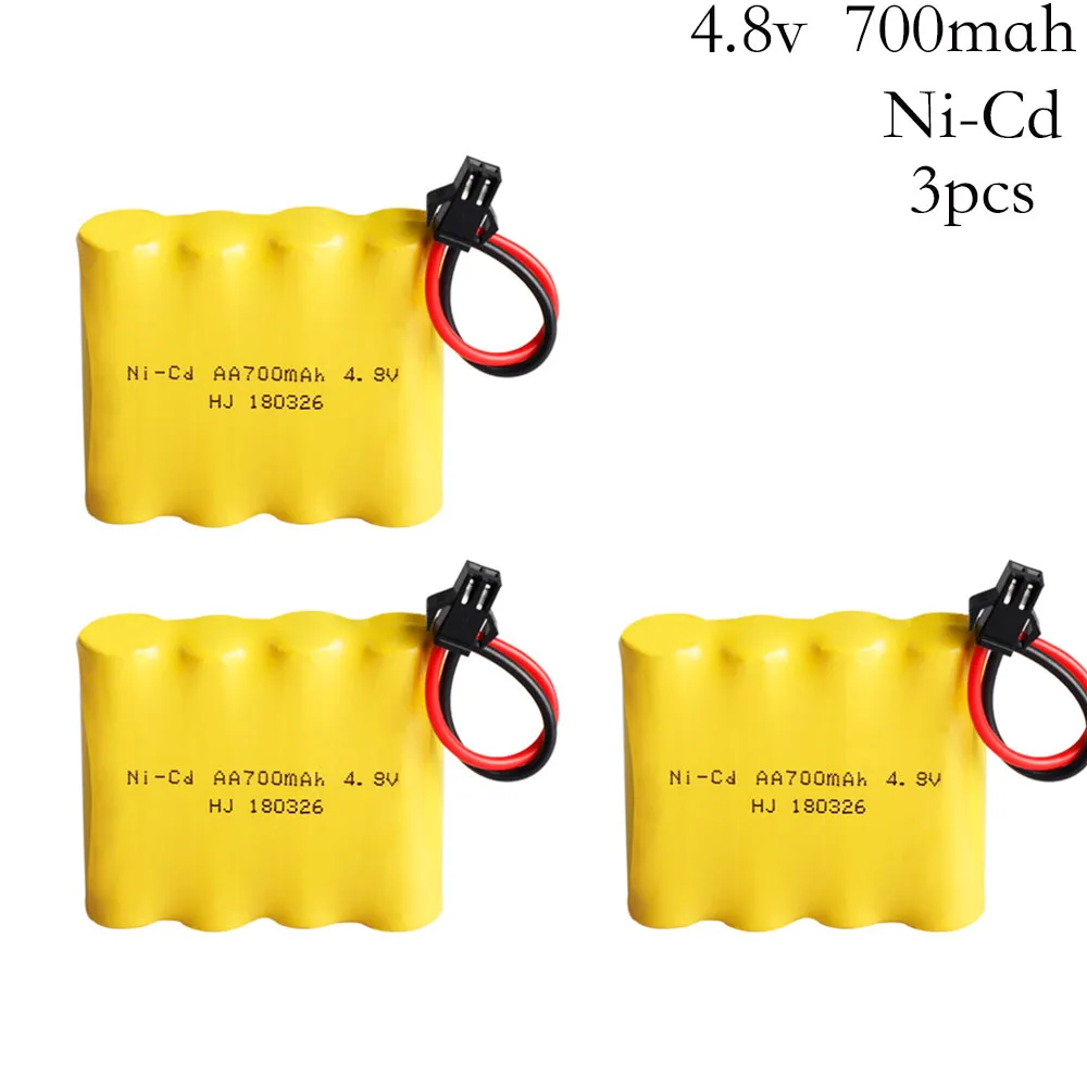 

3pcs/lot 4.8V 700mAh Remote Control Toys Electric toy security facilities electric toy NI-CD AA battery battery group 4.8 v 700