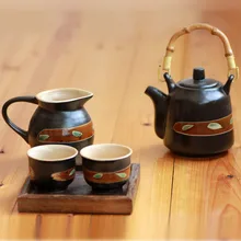 1 горшок и 6 чашек+ несправедливо чашка керамическая японский чайный сервиз Кунг-фу чайный сервиз чайник чашка чая чашки