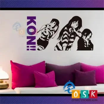 

Light tone girl wall stickers meow second season striped prison clothes version stickers