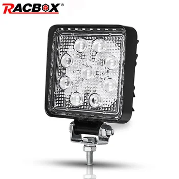 

4 Inch 27W 4D Square LED Work Light DRL 6000K Fog beam for Car off road Boat Tractor 4x4 niva ATV MPV UAZ spotlight Driving Lamp