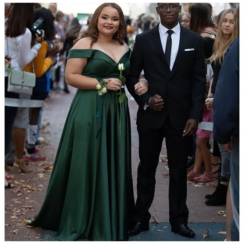 

Robe De Soiree Green Evening Dress Plus Size Off the shoulder Long Evening Gown Light Blue Formal Dress Women