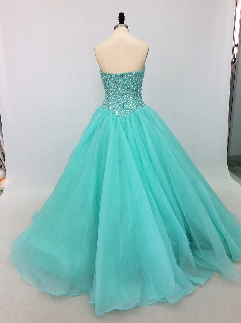 2018-Organza-Quinceanera-Dresses-Ball-Gown-Crystal-Pearls-Puffy-Long-Prom-Dress-Vestido-Debutante-Sweet-16 (3)