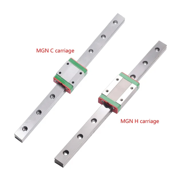 MGN MGN12 MGN15 MGN7 MGN9 300 350 400 450 500 600 800mm miniature linear rail slide 1pc MGN12 linear guide+1pc MGN12H carriage 3