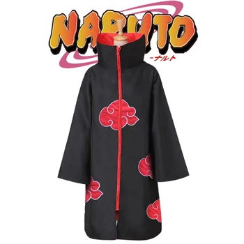

Dropshipping Naruto Cosplay Costume Naruto Sasuke Akatsuki Uchiha Itachi Cloak Hoodies Plus Size for Halloween Team Perfomance