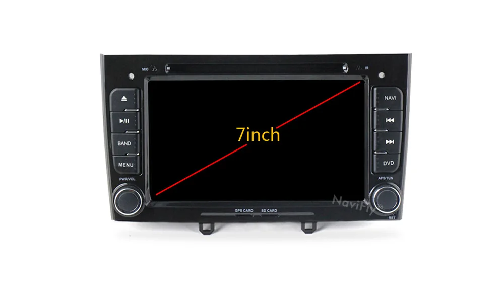 Excellent NaviFly Windows ce6.0 2din Car GPS radio stereo for Peugeot 308 408 Car dvd multimedia player with steering wheel control BT RDS 8