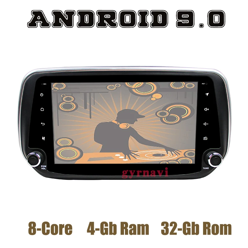 Android 9.0 Car GPS radio Player for hyundai IX45 Santa fe 2018 2019 with DSP PX5 octa core wifi 4+32GB Auto Stereo  Headunit
