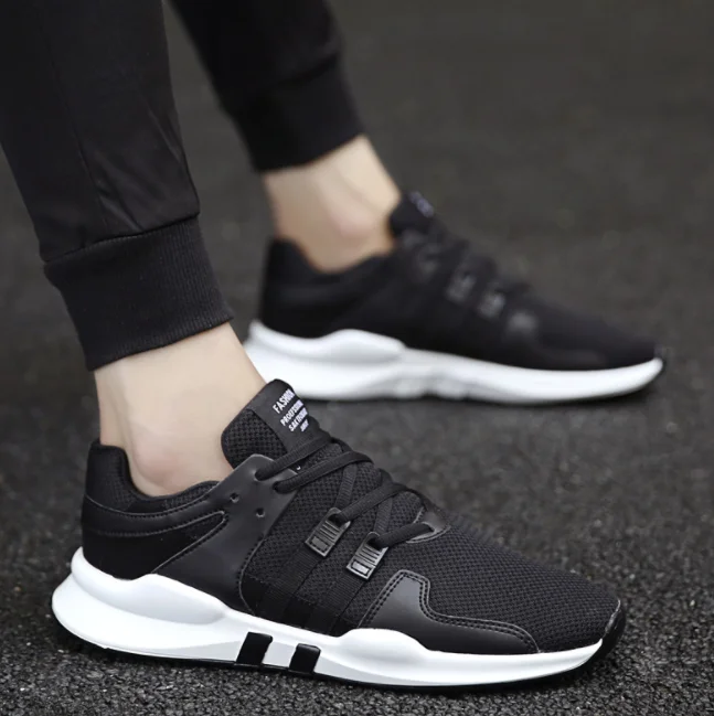 Noir Sport assorties Xek Étudiant Zll135 Lacent De Nouveau Net Hommes Chaussures Respirant Fond 2018 Surface blanc Mou Du 1q7wrTZ1