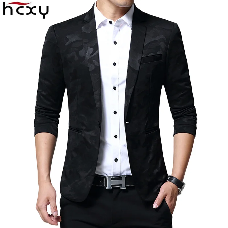 HCXY Mens Blazer 2017 Autumn High Quality Male Blazer Men Business ...