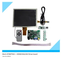 8”inch AT080TN52 LCD + HDMI/VGA/2AV Driver board +touch panel kit for Raspberry Pi Free shipping