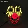 Payday Led Rave Mask Led Halloween Mask Dance DJ Happy EL Wire Mask For Carnival Masque Halloween Easter Birthday Party ► Photo 3/6