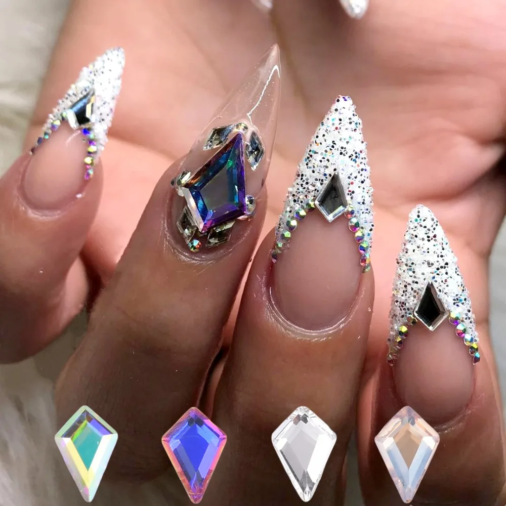 Comprar 10 piezas nuevos diseños de uñas de cristales