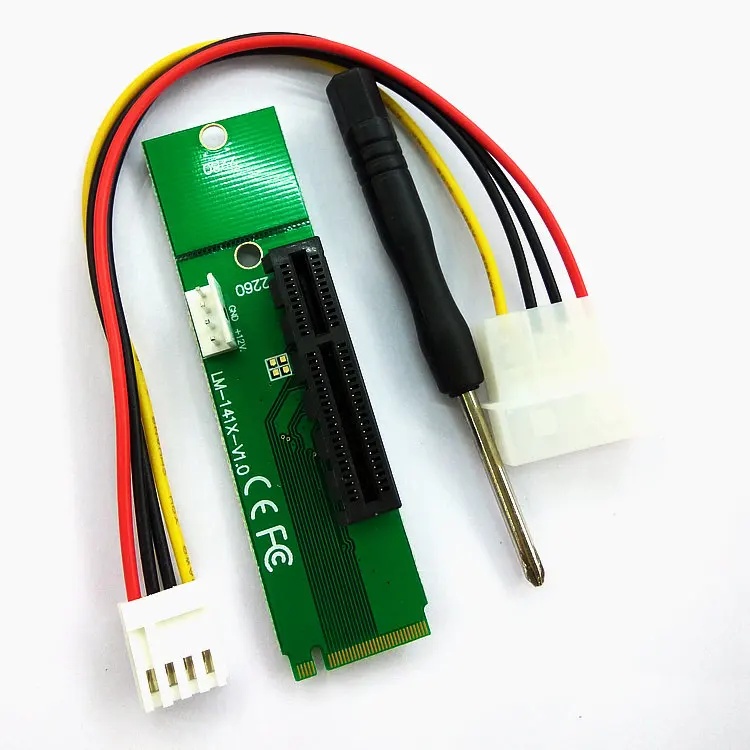 NGFF M2 на PCI e 4x слот Riser Card M key M.2 SSD порт в Express адаптер конвертор для майнинга Биткоин