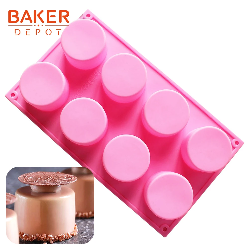 BAKER DEPOT силиконовая форма для мыла кекса Кондитерская КРУГЛЫЙ пудинг jello выпечки