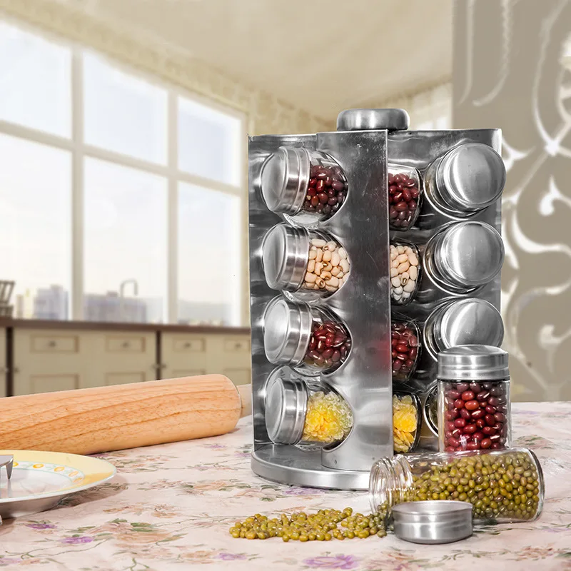 Spices And Seasonings Sets, Revolving Countertop Spice Rack With 6jars,  Spice Tower Organizer For Countertop Or Cabinet, Multifunctional Rotating  Seasoning Organizer, Kitchen Spice Storage Rack, Kitchen Accessaries,  Farmhouse Decor - Temu