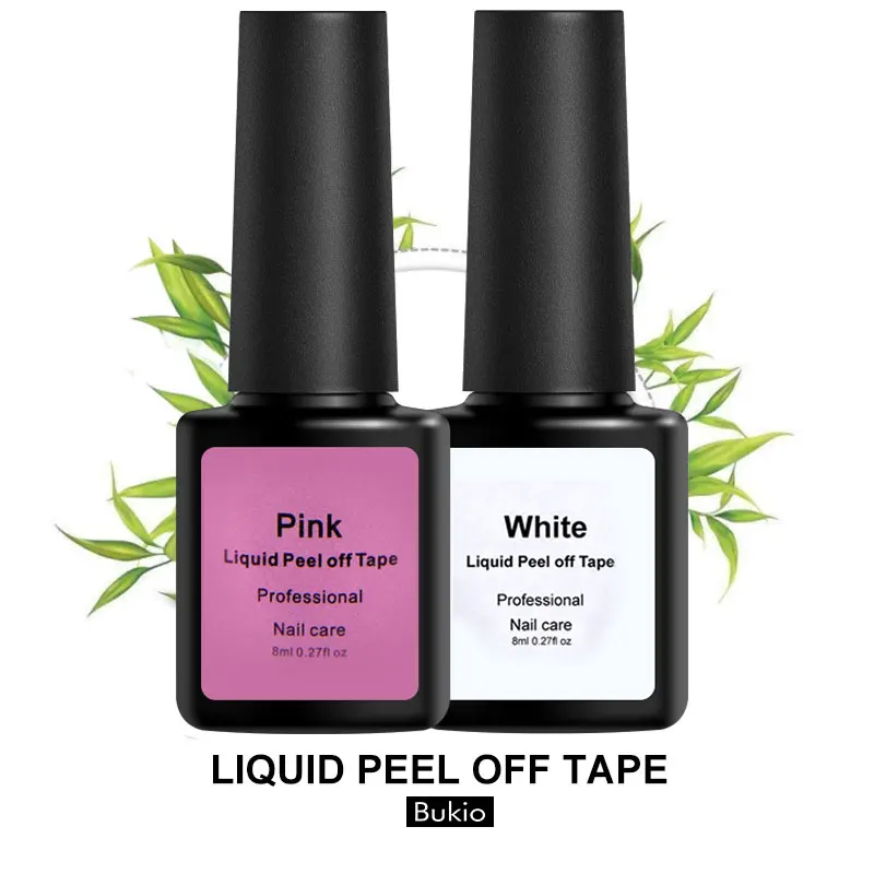 

Bukio Liquid for Removing Gel Varnish Gel Paint Decorations for Nails Semi Permanent Enamels Liquid Peel Off 8ml