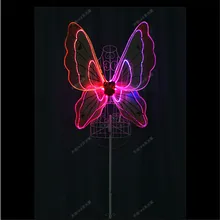 TC-171D Women led dance costumes RGB light full color butterfly wings programmable bar stage dress dj clothes cosplay wears led